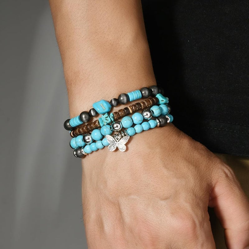 JAVMOO Gothic Bracelet Adjustable Punk Braided Leather Multilayer Grunge Set Bracelets Emo Metal Cuff Wrap Bangles Meaningful Gift - Image 5